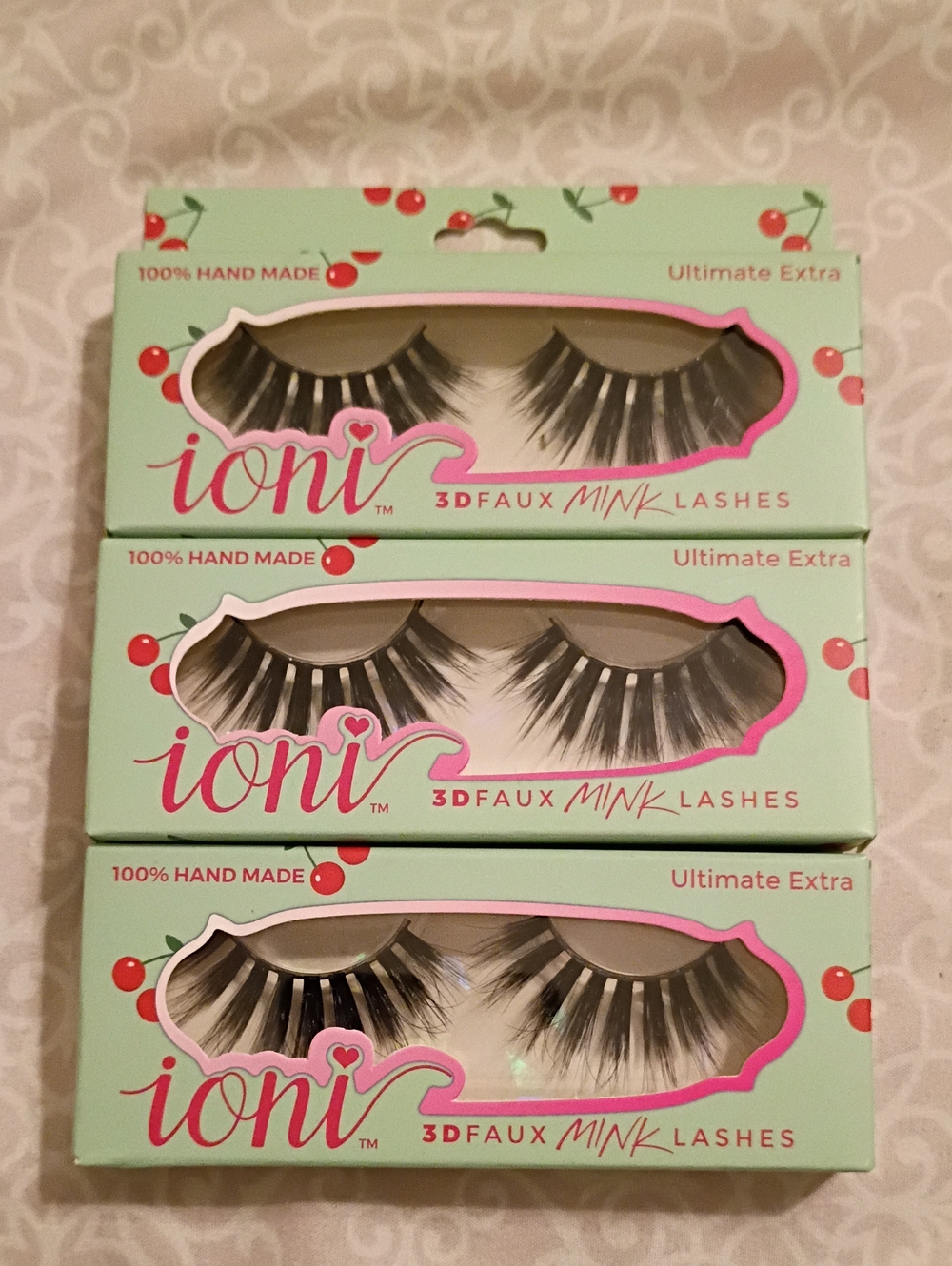 Ioni 3D Faux Mink Lashes 3 pack Bundle
